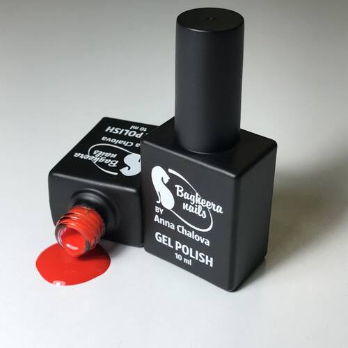 BN-14, Неоново-красный гель-лак BAGHEERA NAILS