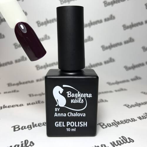 BN-43, Тёмно-бордовый, тёмная черешня Гель-лак BAGHEERA NAILS