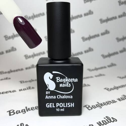 BN-45, Красно-фиолетовый, темная слива Гель-лак BAGHEERA NAILS