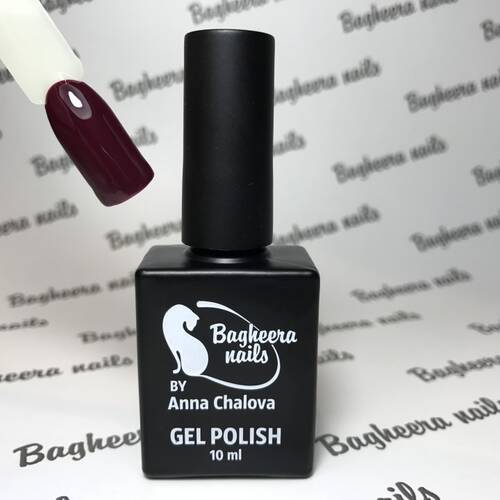 BN-47, Сливовый, теплый оттенок, цвет бургунди Гель-лак BAGHEERA NAILS
