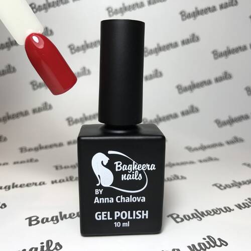 BN-52, Кроваво-красный, пунцовый Гель-лак BAGHEERA NAILS