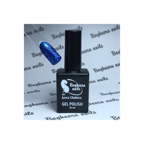 BN-71, Гель-лак эффект фольги, цвет синий BAGHEERA NAILS