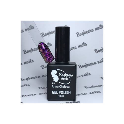 BN-74, Гель-лак розово-фиолетовый опал BAGHEERA NAILS